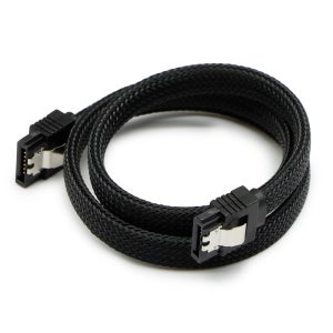 마하링크 SATA3케이블 6Gb/s Lock 그물망 블랙 0.5M ML-S3MBK