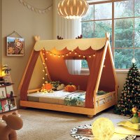 북유럽 어린이 텐트 침대 우드 숲 디자인 실내 아지트 나무 아기침대 아들방 딸방 꾸미기