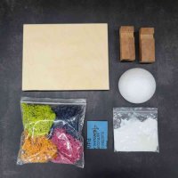 [기현공방]스칸디아모스액자 DIY 200x160 자작나무 공기정화식물 KIT 실속형재료