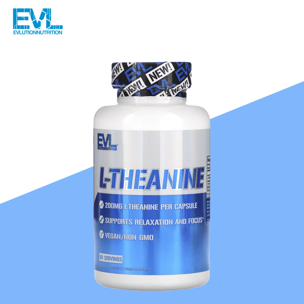 EVL <b>에볼루션뉴트리션</b> l<b>테아닌</b> 엘<b>테아닌</b> 200mg 60캡슐