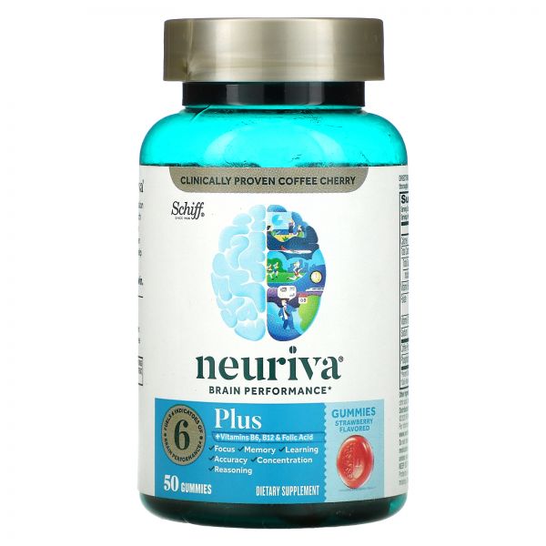 <b>쉬프</b> Neuriva Brain Performance 비타민 B6 B12 엽산 50구미젤리