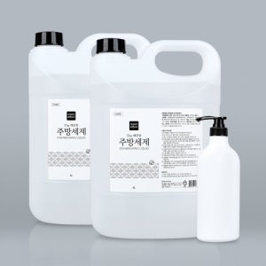 The 깨끗한 베이킹소다 레몬향 주방세제 4L x 2개+1L 공병디스펜서 / 과일세척