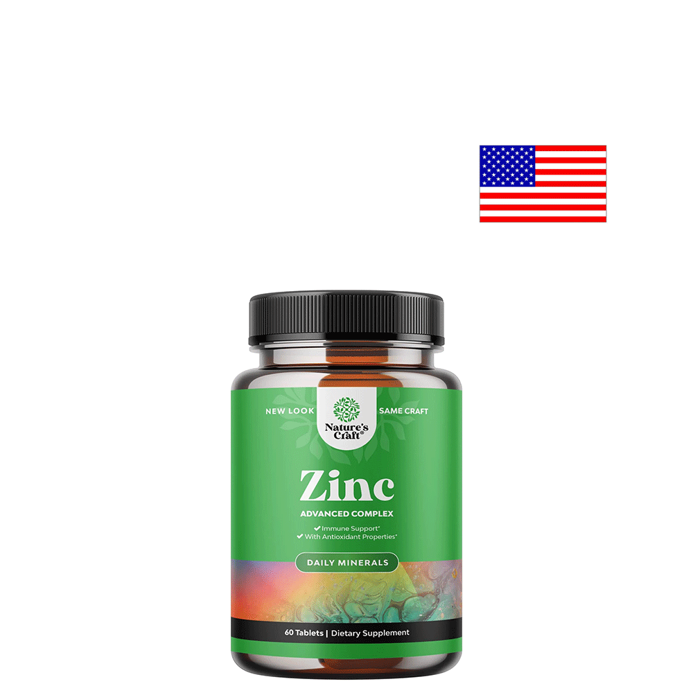 미국 Natures Craft Zinc <b>아연</b> 효능 50mg 60캡슐
