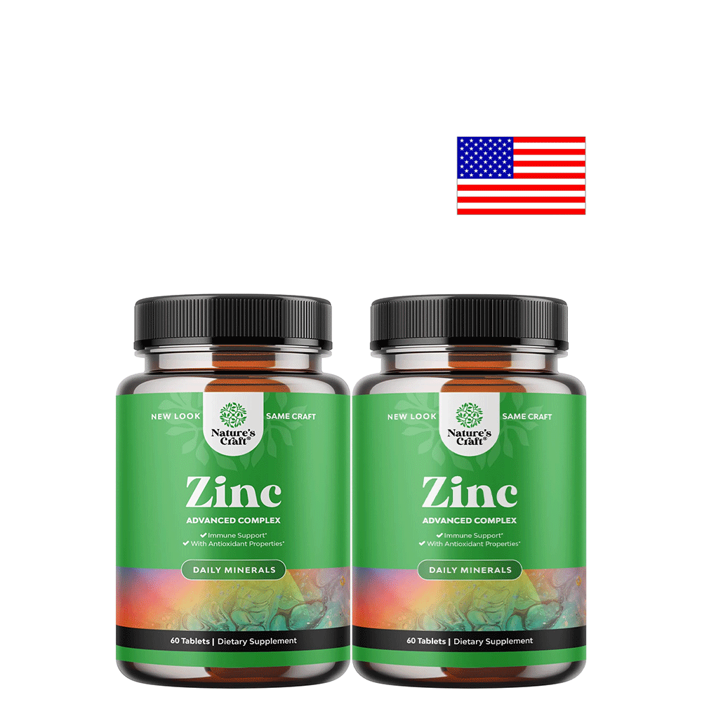 미국 Natures Craft Zinc <b>아연</b> 영양제 50mg 60캡슐 x 2통