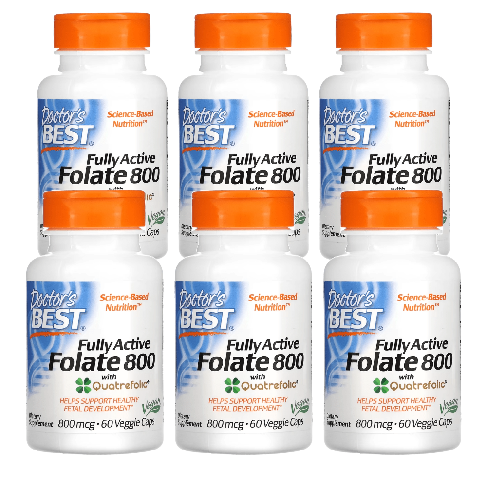 닥터스베스트 Folate <b>엽산</b> 800mcg 60베지캡슐 6병