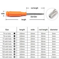 구멍 6 로브 Torx 헤드 변조 방지 보안 볼트 스크루 드라이버 나사 키, T15, 10 개