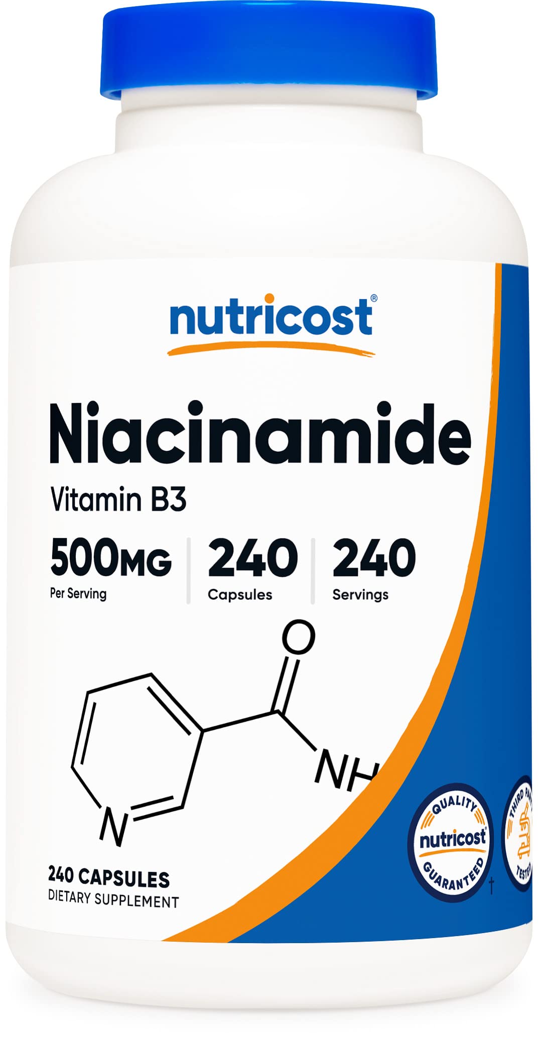 <b>뉴트리</b>코스트 나이아신아마이드비타민 B3 500mg 240캡슐