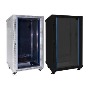 마하링크 ML-H1000 20U H1000 D600 W600 슬림너트 강화유리 허브랙 통신랙