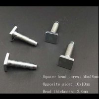 M5x20mm 사각 머리 나사 T 볼트 스터드 10 개