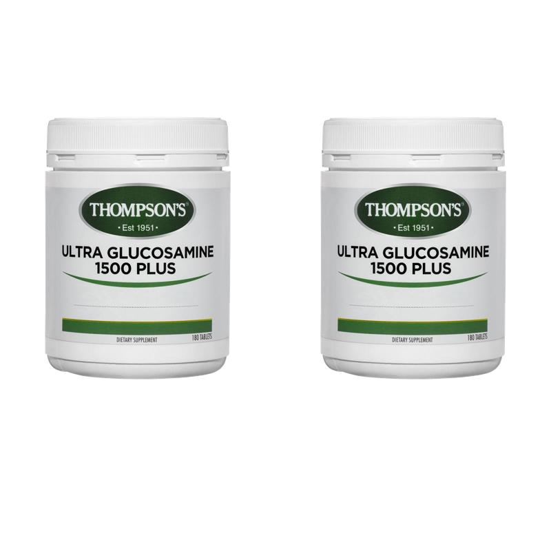 호주직구 Thompsons 톰슨 <b>울트라 글루코사민</b> <b>플러스</b> <b>1500</b>mg 180타블렛 2팩
