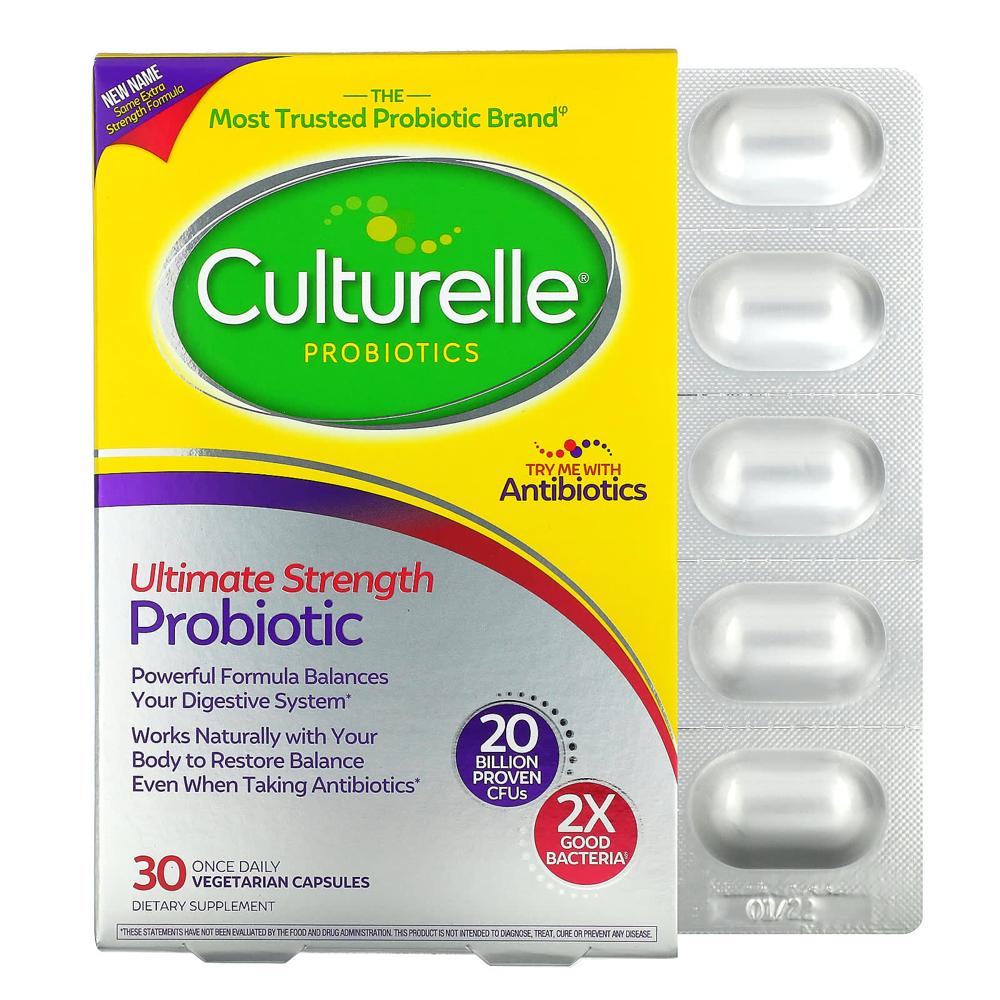 Culturelle <b>얼티밋 스트렝스 프로바이오틱 200억</b> CFU 베지캡슐 30정