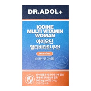 1박스 닥터아돌 아이오딘 멀티비타민 우먼