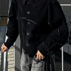웨스턴자켓 남자퀼팅자켓 바시티자켓 펀칭블루종 2C