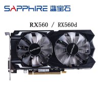 DYDBB SAPPHIRE 중고 비디오 카드 RX 560 그래픽 AMD 500 rx 560d A RX560 4G RX560D HDMI DVI 7000MHz 1024 896 4GB