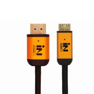 인네트워크 HDMI to Mini HDMI 2.0v 고급형 골드메탈 케이블 2M [IN-MINI2G2M] INC069