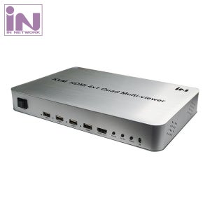 인네트워크 HDMI KVM 멀티뷰어 4:1 1080P/60Hz 지원 IN-HSW4VK INV044