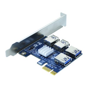 PCI-E USB3.0 4포트 라이저 카드어댑터 MBF-MINING4P