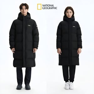 내셔널지오그래픽 롱패딩 구스 다운 점퍼 남녀공용 카이만 롱기장 겨울 거위털 NSGPL25