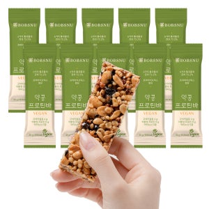 서울대 밥스누 약콩 비건 프로틴바 (35g x 10개입) 단백질바 체중조절식 한끼대용