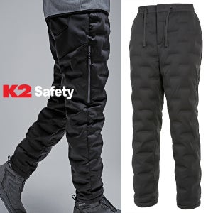 K2 세이프티 겨울 작업복 바지 패딩 데님 노가다 하의 방한복 F3302