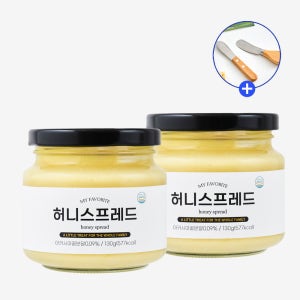 허니스프레드 130g+130g + 버터나이프 세트