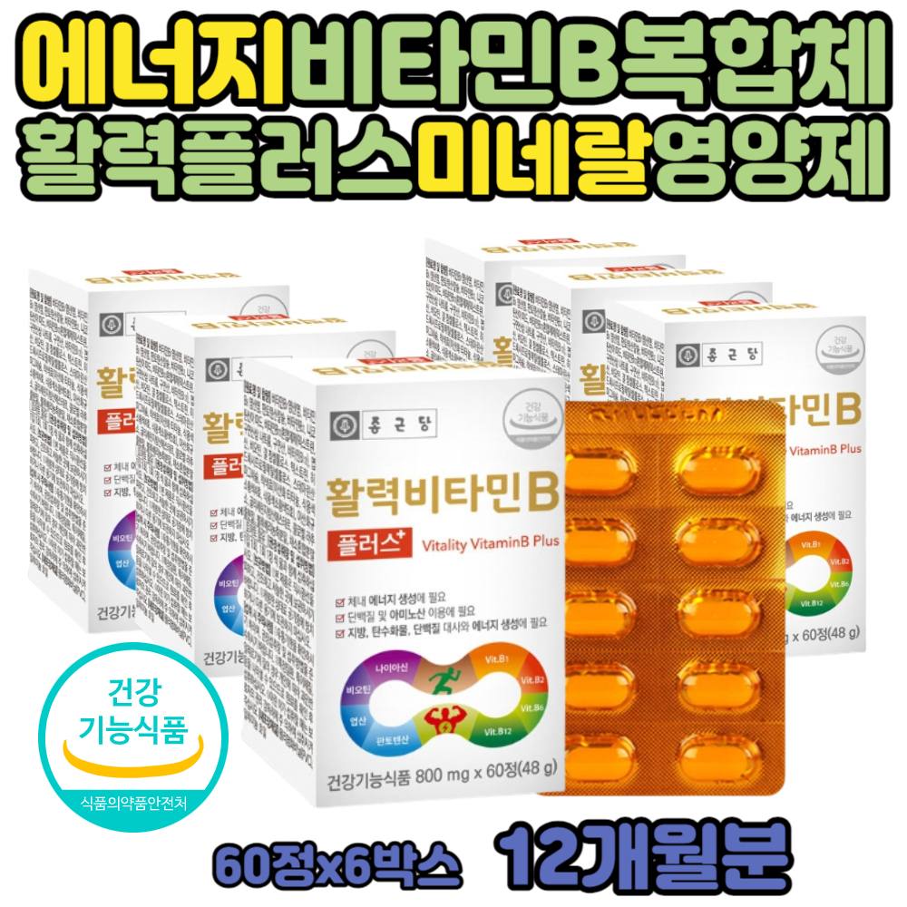 비타민비군 시니어 노인 종합 비타민 B 100 에너지 보충제 B1 B2 B12 B6