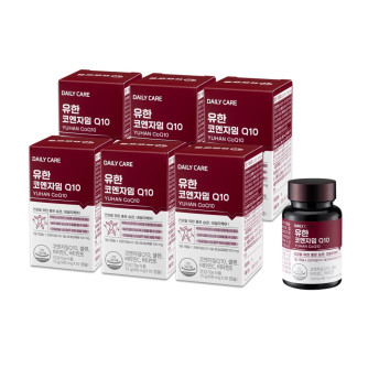 유한양행 <b>코엔자임Q10</b> 90캡슐+90캡슐 6개월분 항산화 케어