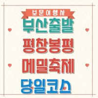 9월 9일 부산출발 보문여행사 평창 봉평 메밀축제 당일코스 강원도 메밀꽃필무렵 효석문화제