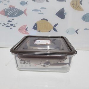 셰프웨어 퍼펙트씰 프레쉬 밀폐용기 정사각 850ML 일체형 항균패킹 전자레인지 냉동실용기