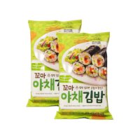 풀무원 꼬마김밥 야채 김밥 세트 124gx2 아이스박스