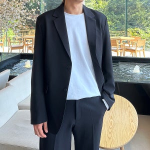 남자자켓 남성마이 오버핏 정장 남자블레이저