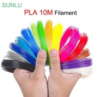 SUNLU 3D 펜 인쇄 PLA 필라멘트, 1.75mm, 10M 풀 컬러 옵션,