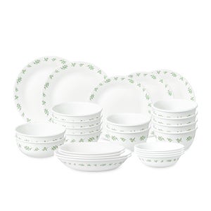 코렐 라임트리 한국형 6인 25P 원형 찬기홈세트 / 접시추천 이사 집들이선물 깔끔한그릇 플레이팅 예쁜식기