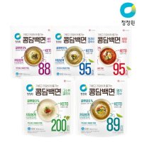 청정원 두부로 만든 콩담백면 1봉당 2인분 5종 4봉콩담백면 멸치국수x2개