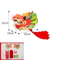 DIY 드래곤 헤드 아이 만들기 재료 수제 빌딩 블록 종이 모델 3D 게임 역할 놀이 할로윈 파티 장난감 선물