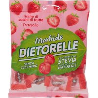 이탈리아 Dietorelle 디에토렐레 스트로베리 소프트 스테비아 캔디 사탕 무설탕 70g 5팩