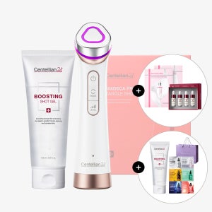 동국제약 센텔리안24 마데카프라임 탱글 샷 뷰티디바이스 1개 + 부스팅샷젤 150ml2개+멜라캡처앰플Rx 7ml 4개+앰플마스크2박스+샤쉐 6종 +쇼핑백 / 뷰티디바이스 홈케어기기