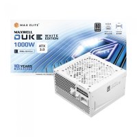 맥스엘리트 MAXWELL DUKE 1000W 80PLUS PLATINUM 풀모듈러 ATX 3.0 WHITE