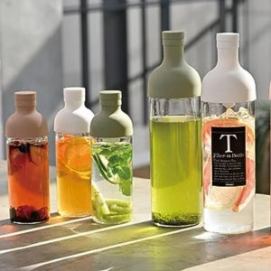 하리오 HARIO 필터 인 보틀 스모키 그린 용량 750ml FIB-75-SG