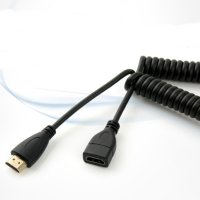 늘어나는 HDMI 스프링케이블 짧은 휴대용 포트확장 커넥터