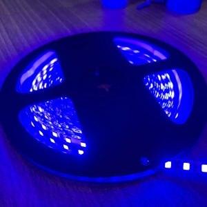 이벤트 오토바이 바이크 12V 3528 5mm 초슬림 LED바 블루 5M HN12