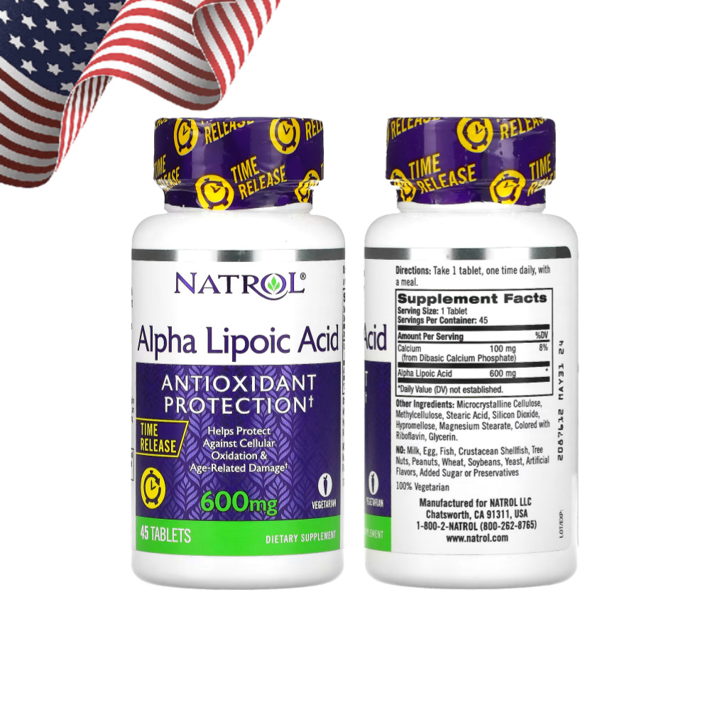 나트롤 <b>알파리포산 600mg</b> 45정 ALA 고약사 R리포산 alphalipoicacid