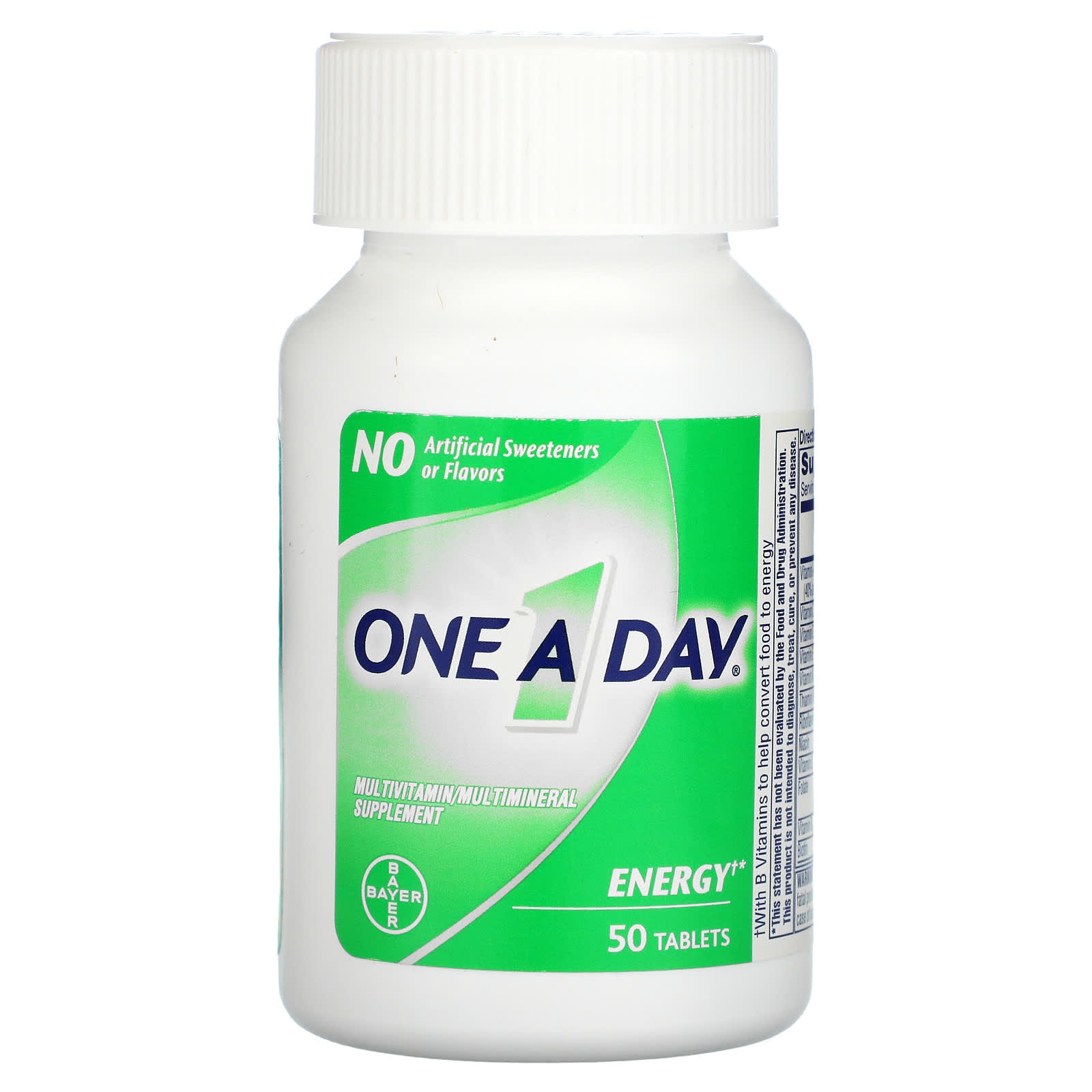 One A Day <b>에너지</b> 종합 비타민/ 종합 미네랄 보충제 50정