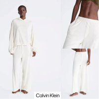 캘빈클라인 여성 잠옷 바지 코지 라운지 팬츠 긴바지 CALVIN KLEIN 화이트