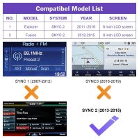 포드 익스플로러 퓨전 몬데오용 무선 카플레이, 동기화 2, 안드로이드 자동 미러 링크, 카 USB 기능