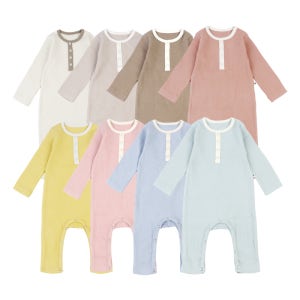 5+1 봄 겨울 미들골지 긴팔 우주복 가을 신생아 출산 선물 돌 옷 6개월 모달