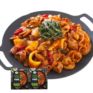 [4인분] 석관동떡볶이 인생곱창 돼지 양념 알곱창 670g, 2개