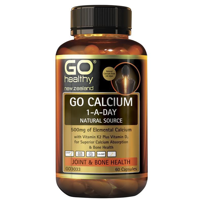 뉴질랜드 <b>고헬씨</b> GO Healthy 칼슘 원어데이 60캡슐