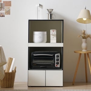 오브제 미니 전자 렌지 밥솥 수납장 선반 렌지대 기본형