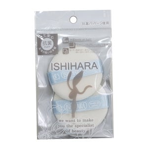 일제 이시하라 2P 후로킹 원형 분첩 퍼프 화장 메이크업
